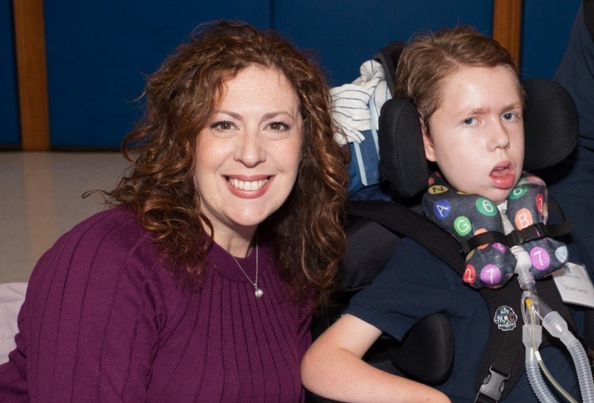 [L-R] Project Accessible Oral Health Panelists Debbie Cuevas and son Dylan, a student at the Henry Viscardi School at The Viscardi Center.